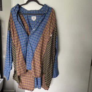BDG Urban Outfitters Multicolor Plaid Button Down Size Medium